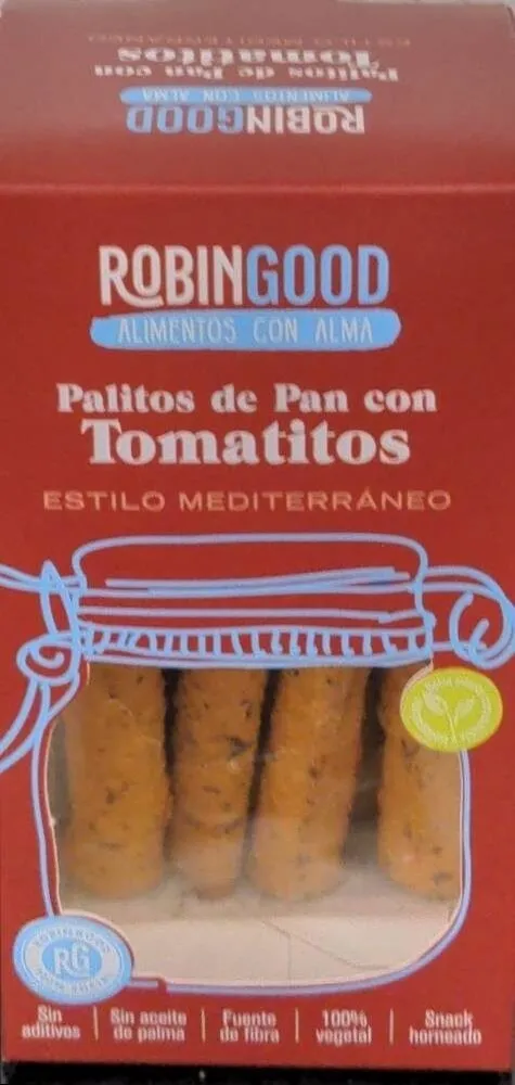 Palitos de pan con tomatitos