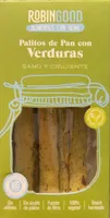 Palitos de pan con verduras