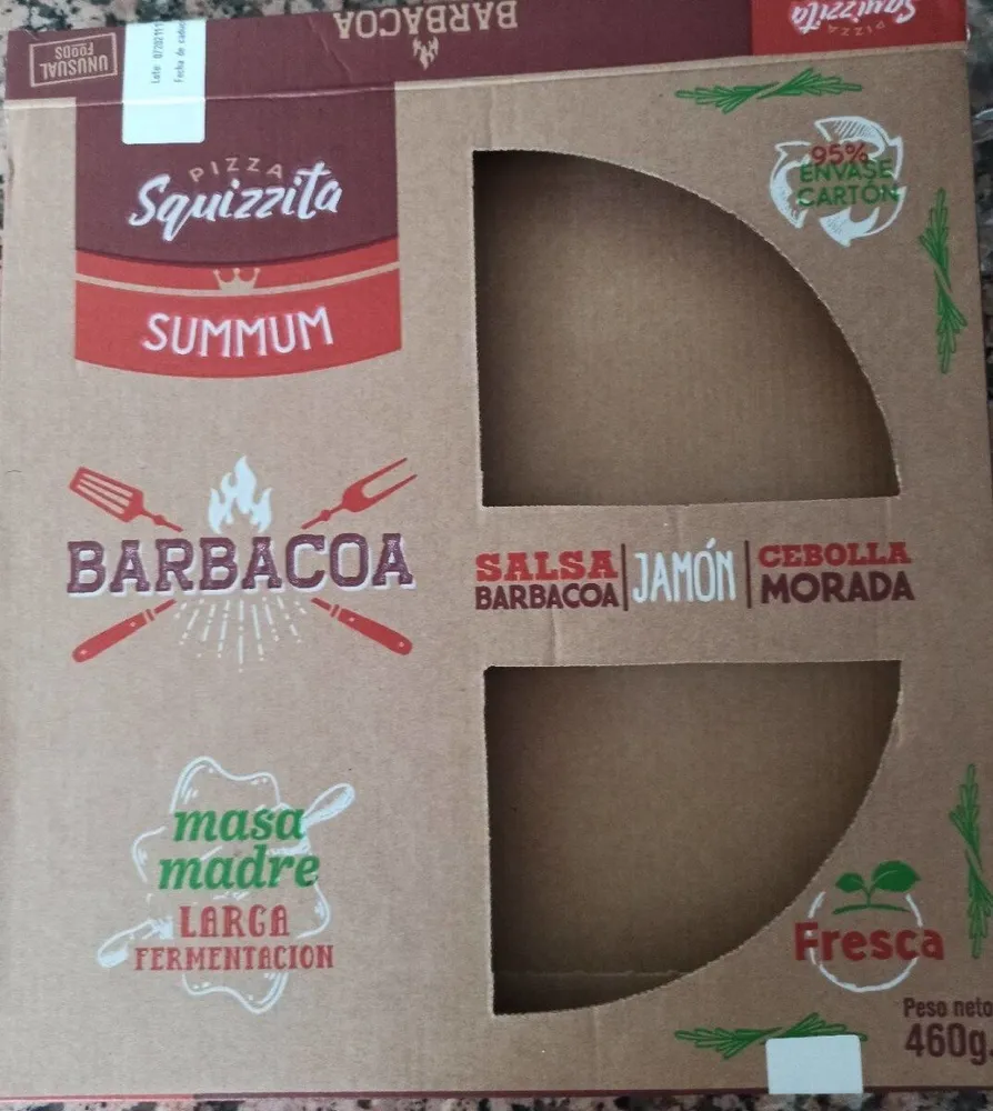 Pizza barbacoa con masa madre