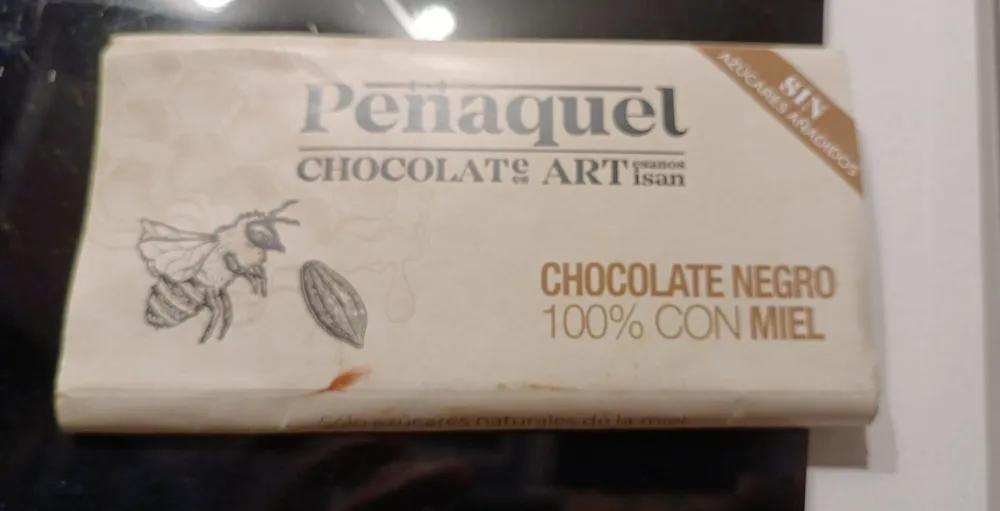 Chocolate negro 100% con miel
