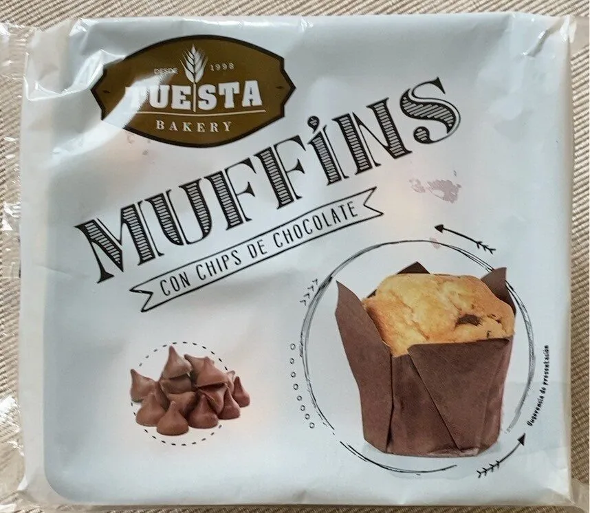 Muffins con chips de chocolate