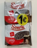 Tortitas de arroz con chocolate negro