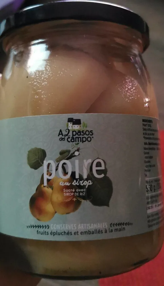Poire au sirop