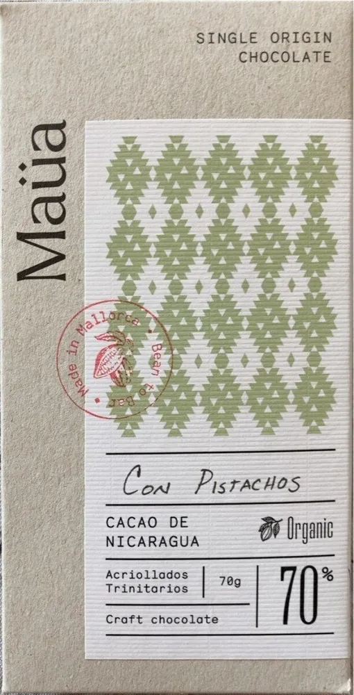 Chocolate con pistachos