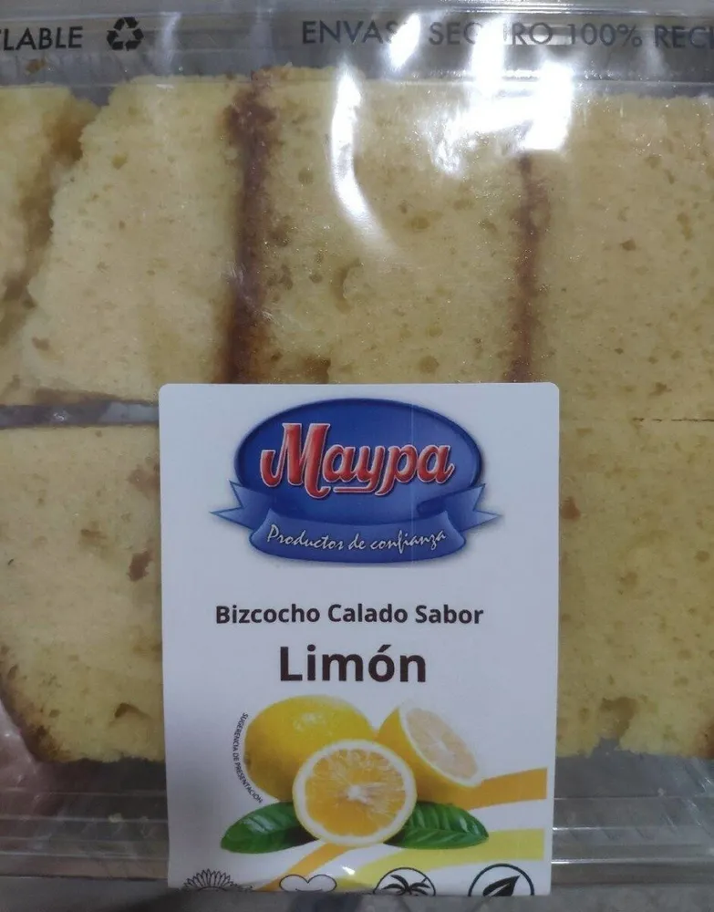 Bizcocho calado sabor limón