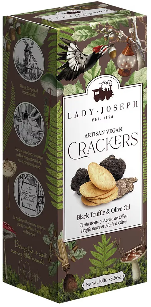 Crackers lady joseph black truffle 100 gr