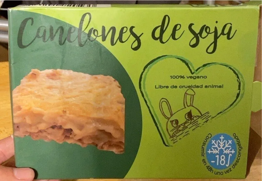 Canelones de soja