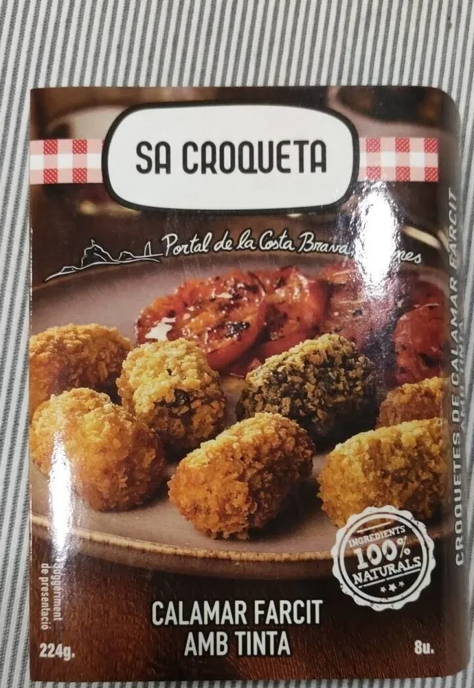 Calamar farcit amb tinta