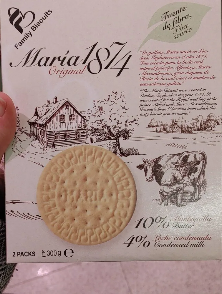 Galleta maría 1874 original