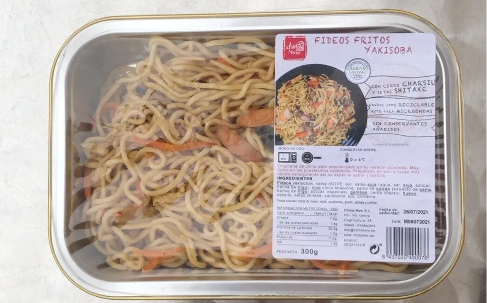 Fideos fritos Yakisoba