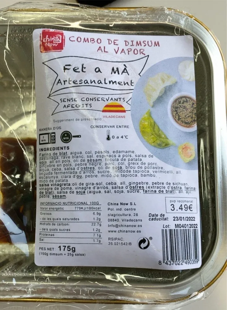 COMBO DE DIMSUM AL VAPOR