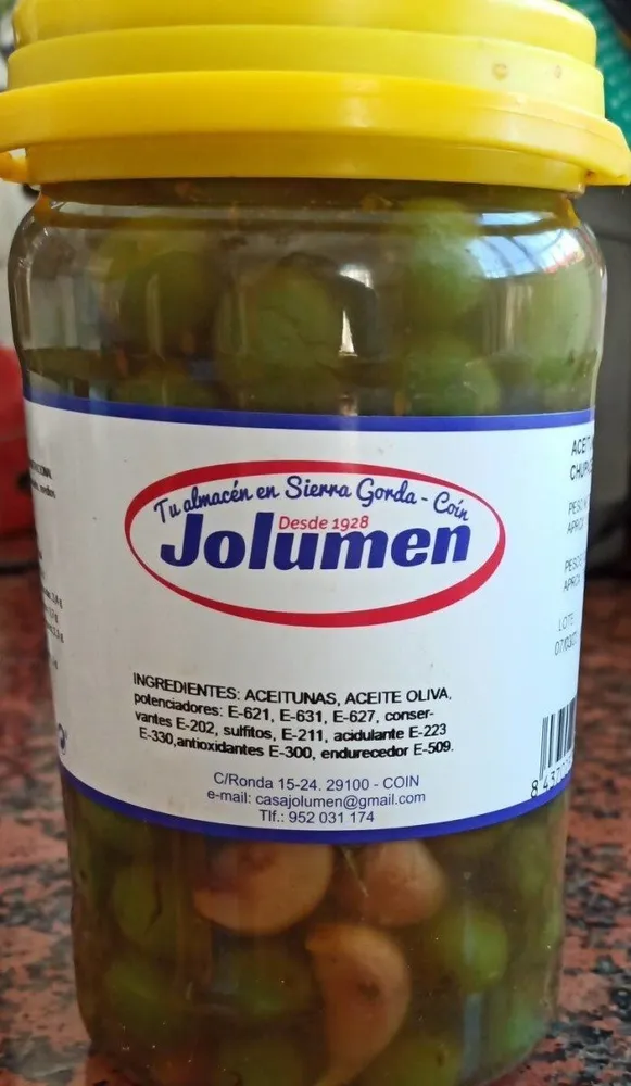 Aceitunas Chupadedos
