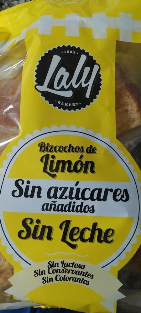 Bizcochos de limon sin azúcares añadidos