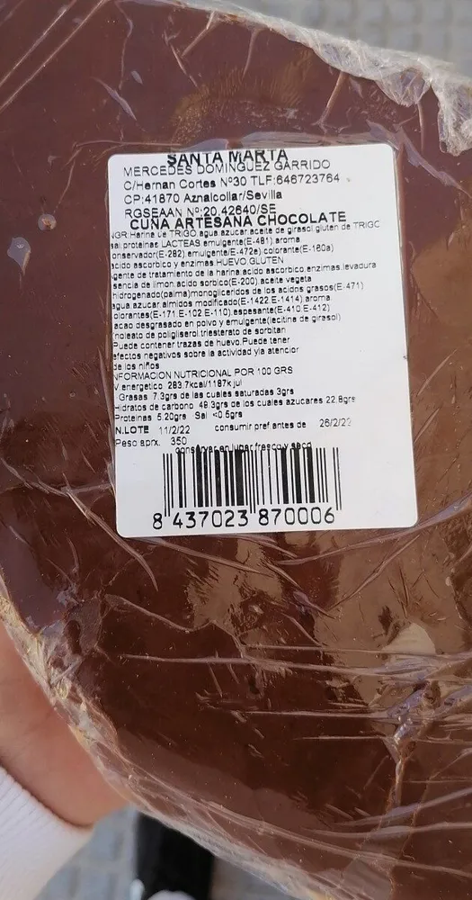Cuña artesana chocolate