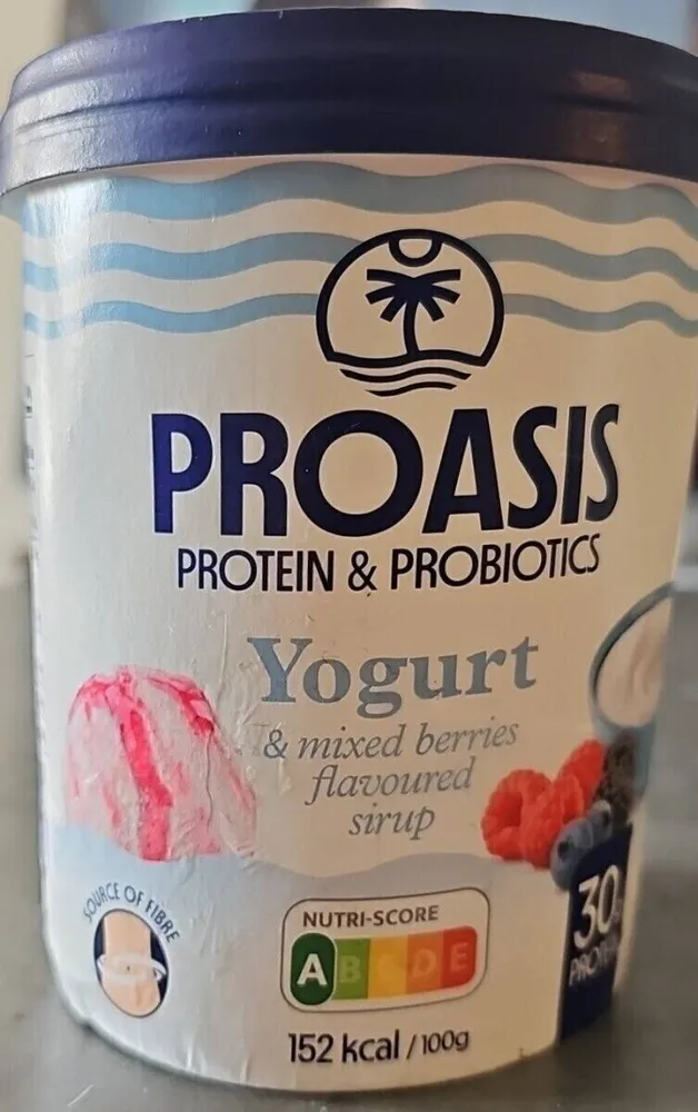 Yogurt & mixed berries flavoured syrup