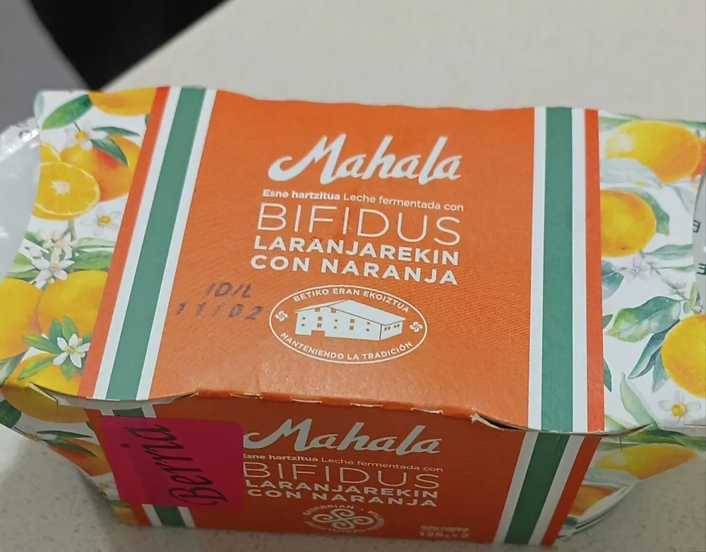 Yogurt Bifidus con Naranja
