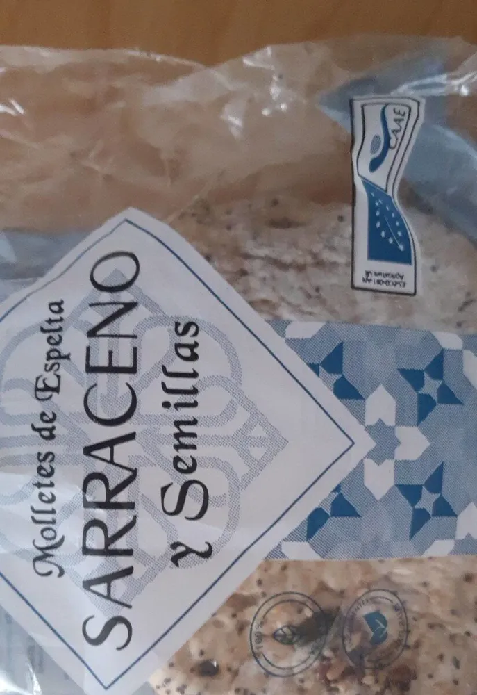 Molletes de Espelta sarraceno y semillas