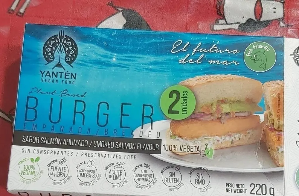 Burger empanada sabor salmón ahumado