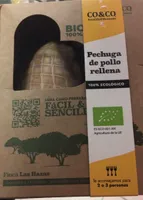 Pechuga pollo rellena asada