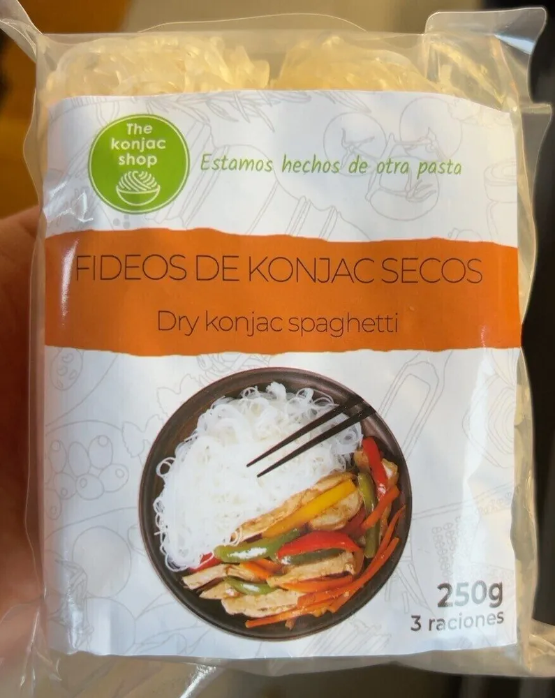 Fideos de konjac secos