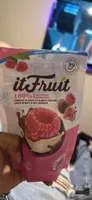 Frozen raspberries coated in white & milk chocolate