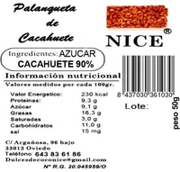 Palanqueta de cacahuete