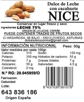Dulces de leche con cacahuete
