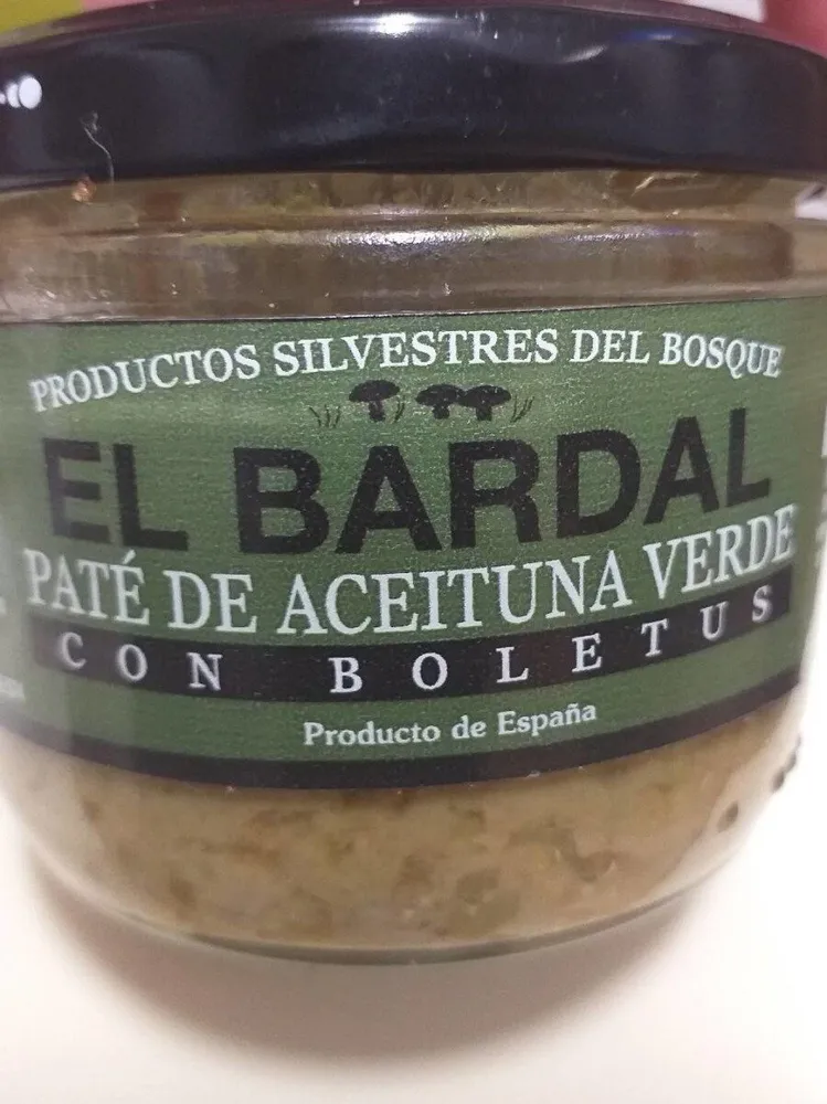 Paté de aceituna verde con boletus