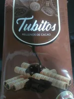 Tubitos rellenos de cacao