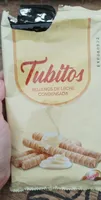 Tubitos rellenos de leche condensada