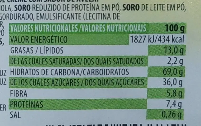 Cereales Rellenitos Sabor Avellana