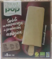Sorbete con maracuyá de producción ecológica