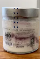 Helado bio de tarta de queso y arándanos