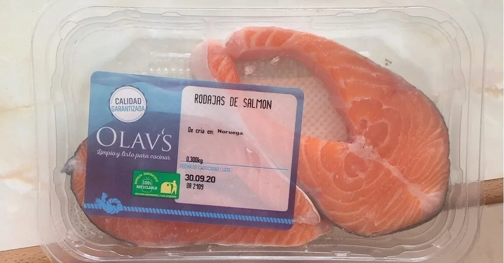 Salmon en rodajas