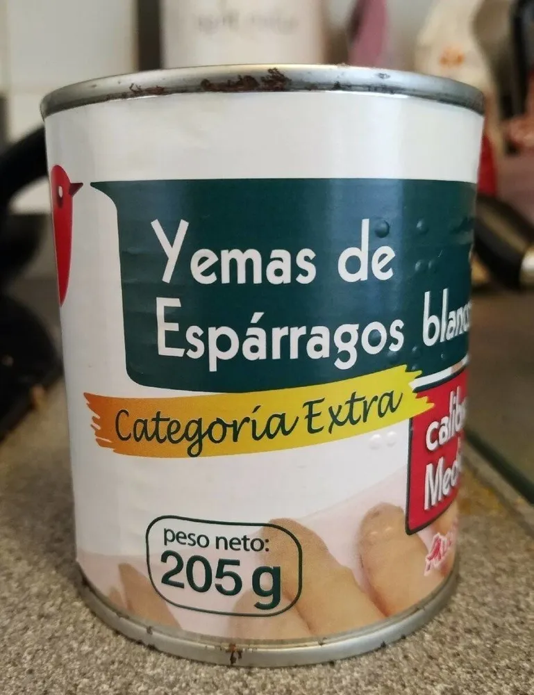 Yemas de espárragos blancos