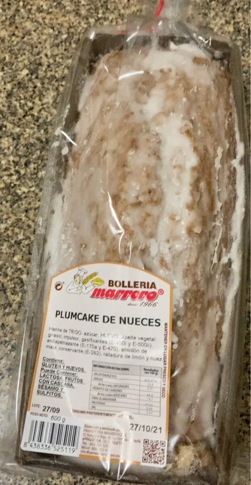 Plumcake de nueces