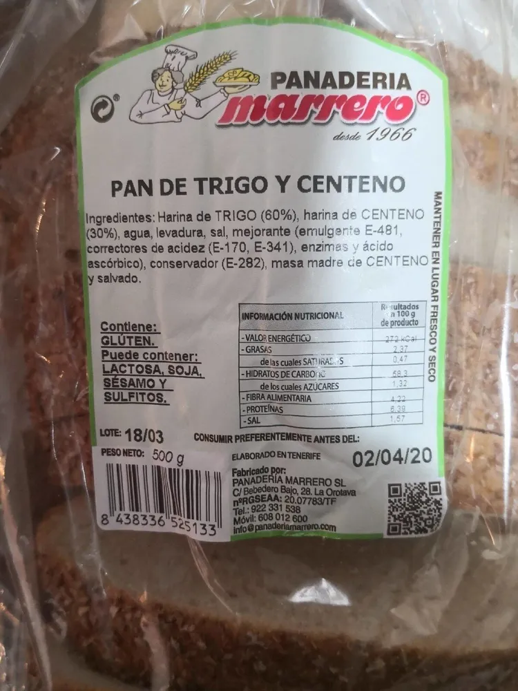 Pan de trigo y centeno