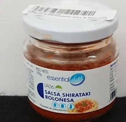 Salsa shirataki boloñesa