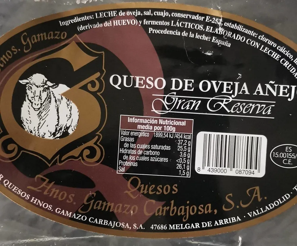 Queso de Oveja Añejo Gran Reserva