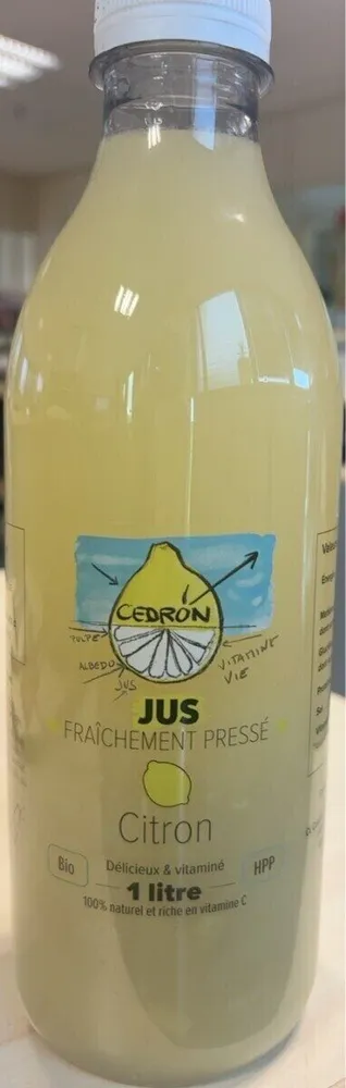 Jus fraichement pressé