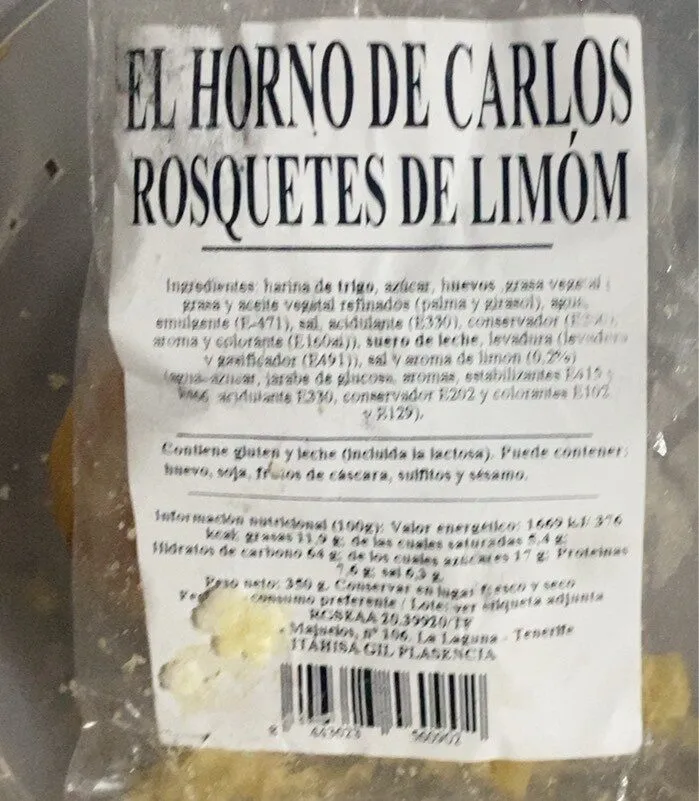 Rosquetes de limon