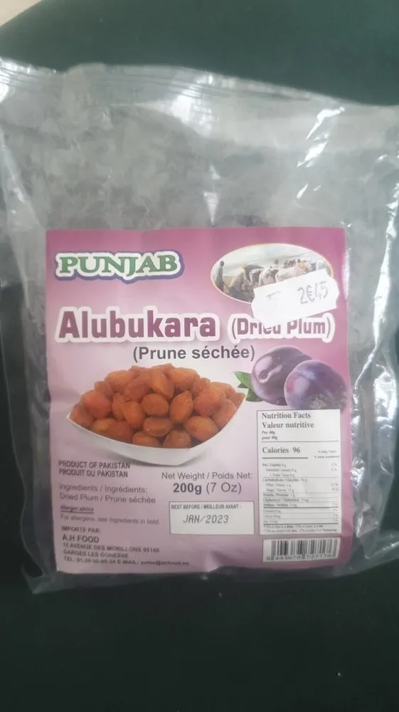 Prune séchée