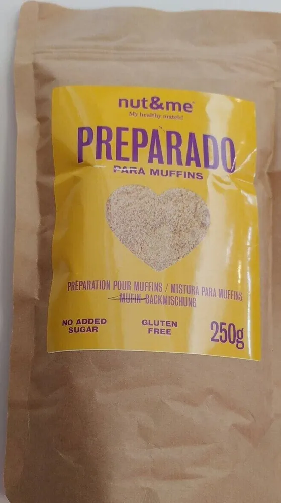 Preparado alimenticio para muffins con edulcorante