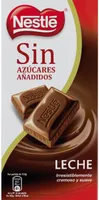 Chocolate con leche sin azúcares añadidos