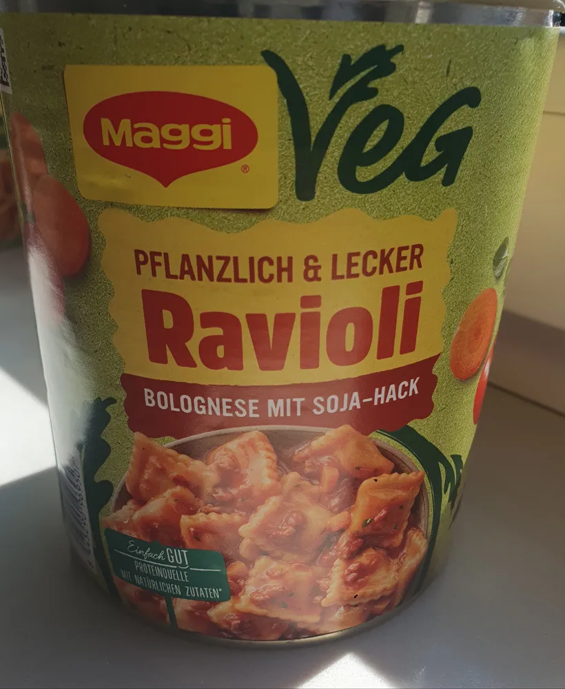 Ravioli Bolognese mit Soja-Hack