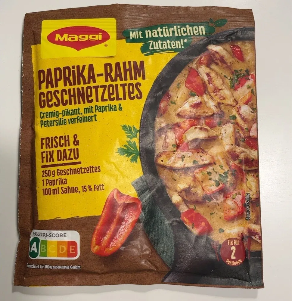 Paprika-Rahm Geschnetzeltes