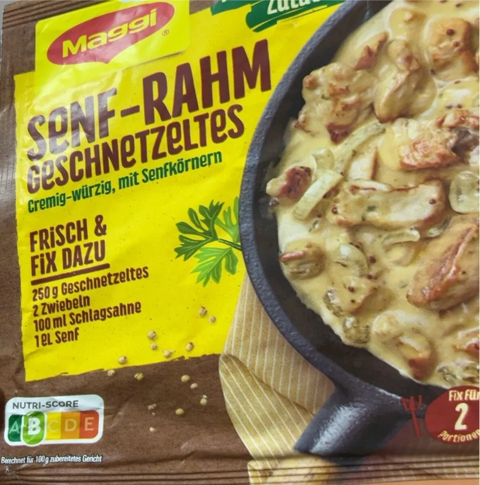 Fix für Geschnetzeltes Senf-Rahm