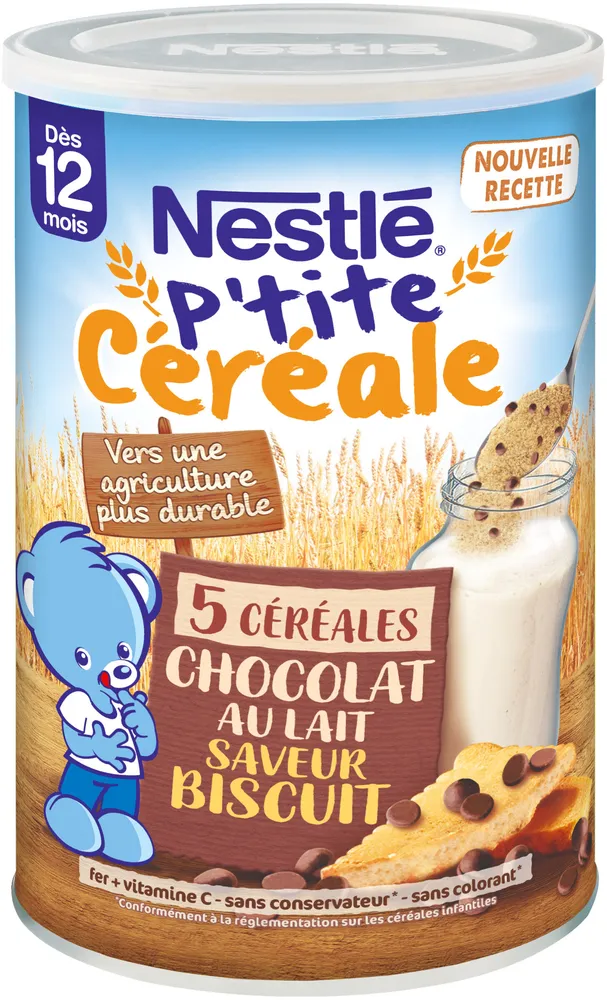 P'TITE CEREALE Chocolat au lait saveur biscuit - Dès 12 mois