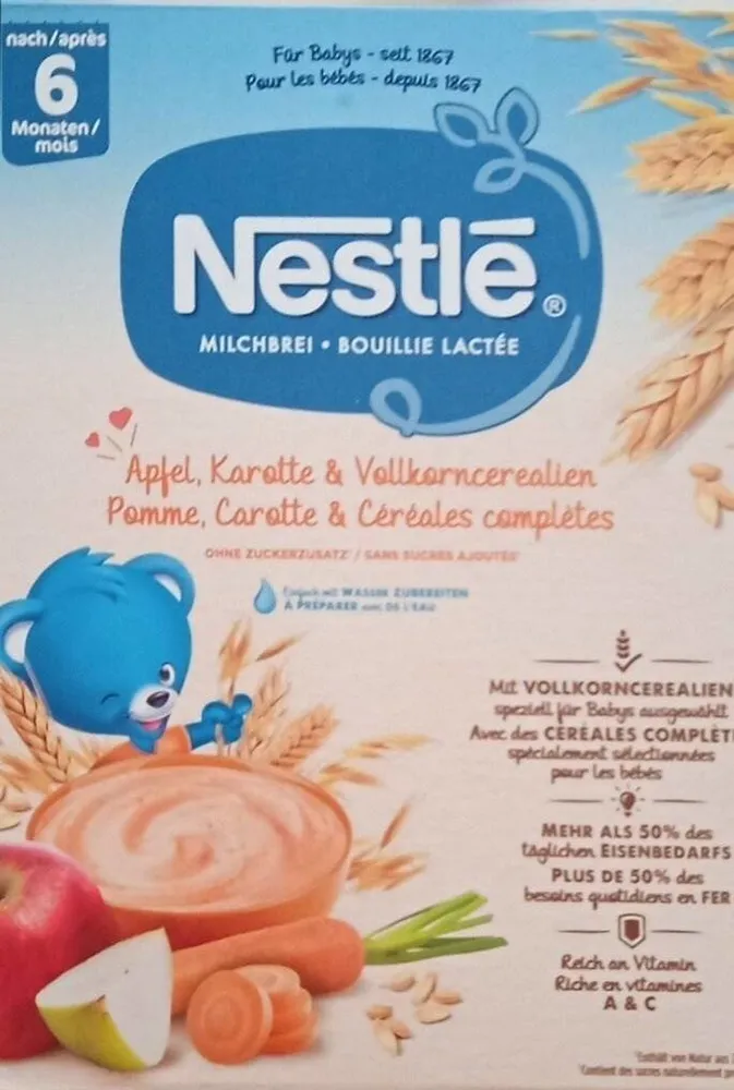 Milchbrei bouillie lactée