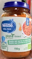 Baby meal plant based risotto aux carottes et pois chiches